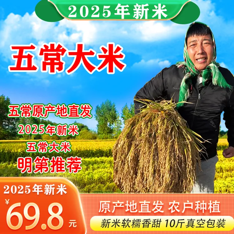 明弟玲儿专属【2025年新米 五常大米】10斤装真空包装