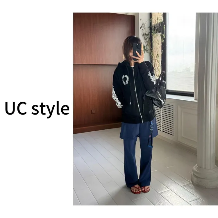 【UCSTYLE】A8857‘ 辣妹配方’连帽拉链卫衣克罗主播穿S码