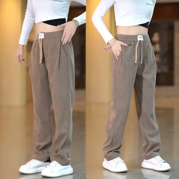 秋季新款休闲裤新款男士宽松直筒裤2025运动时尚爆款松紧腰长裤男商品图