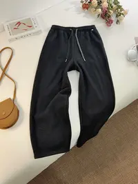 【女王洛克】韩版松紧腰抽绳加绒休闲裤冬款舒适百搭裤子LK82793