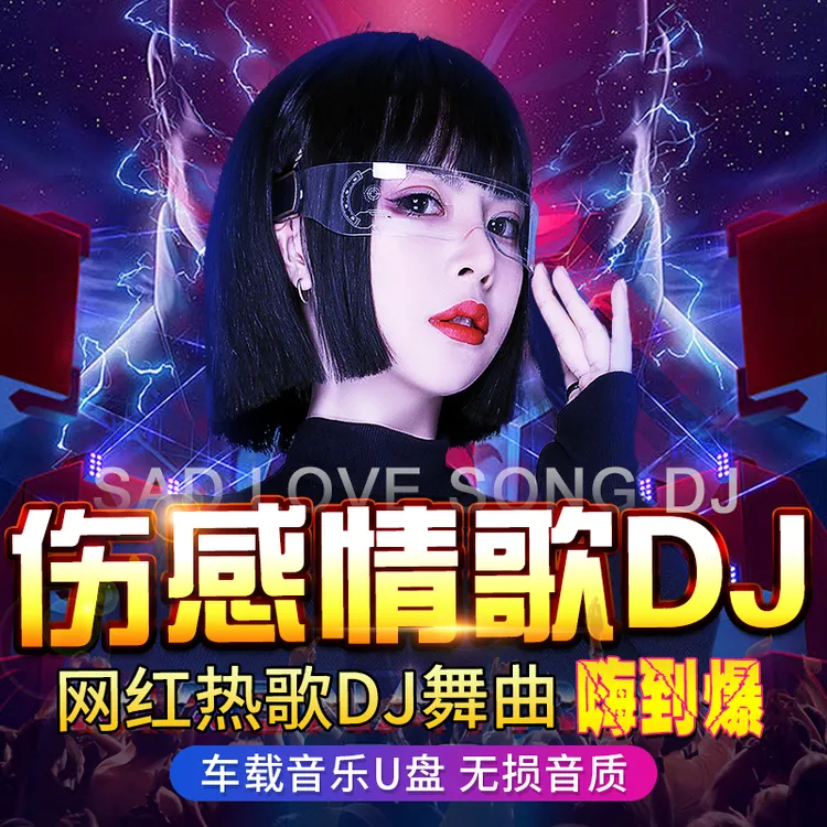 车载u盘抖音热门伤感情歌dj重低音舞曲歌曲无损高音质usb音乐优盘