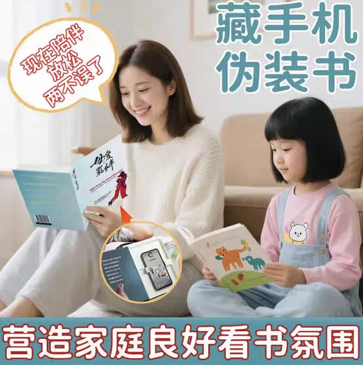书本式手机伪装书可藏手机预防看手机改装书防小学生儿童手机瘾