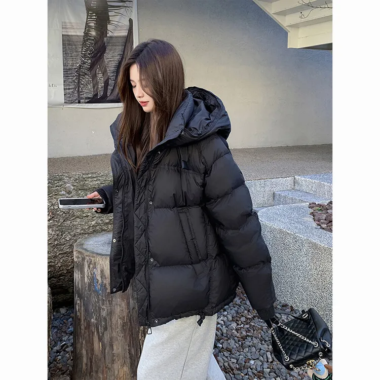 黑色加厚棉服女冬季2025新款爆款时尚短款小个子高级感加厚面包服