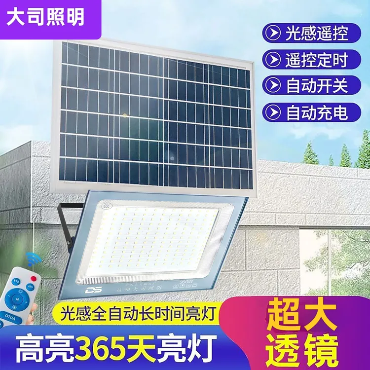 户外室内分体式专用超亮太阳能庭院灯新农村家用天黑太阳能照明灯