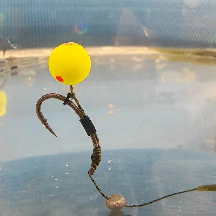 （新）欧式加强长柄弯背三重防缠绕反吹精绑子线  欧鲤钓反底钓珠珠