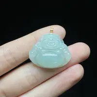 【小北好物】18K金翡翠佛公吊坠约21*25mm【多样性发一件】2QS15X92