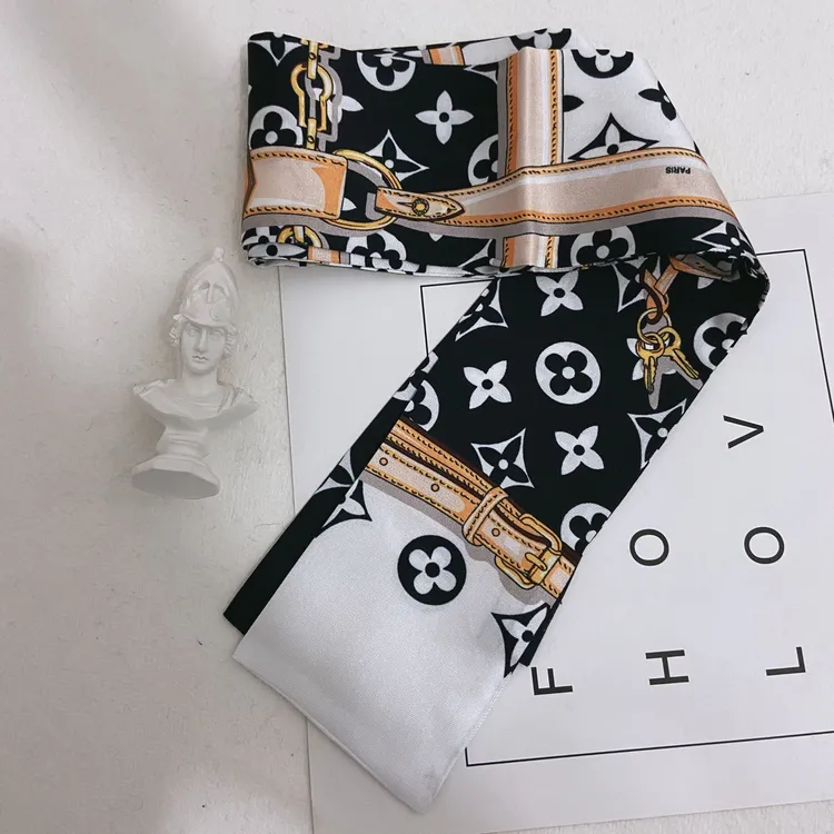 欧阳娜娜同款轻奢风丝巾发带女绑发饰发绳头饰马尾飘带发圈潮