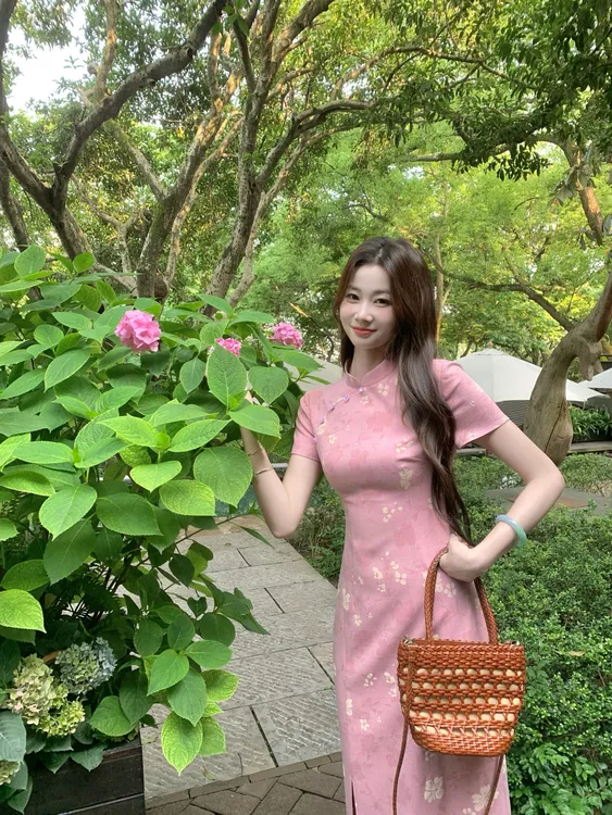 EIA一尧新中式国风【梨花落】旗袍连衣裙温婉清雅显瘦气质俏皮夏季