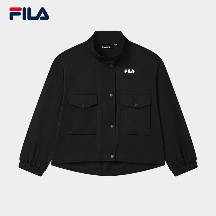 Fila/斐乐2025年秋季新款女上衣户外运动百搭梭织外套F11W538702F