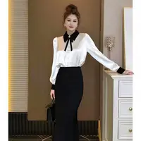 【两件套】小个子穿搭套装裙女新款洋气减龄小衫高腰半身裙DM0011