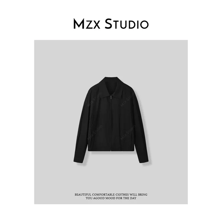 MZX 极简风全棉百搭纯色翻领外套WT7735-F