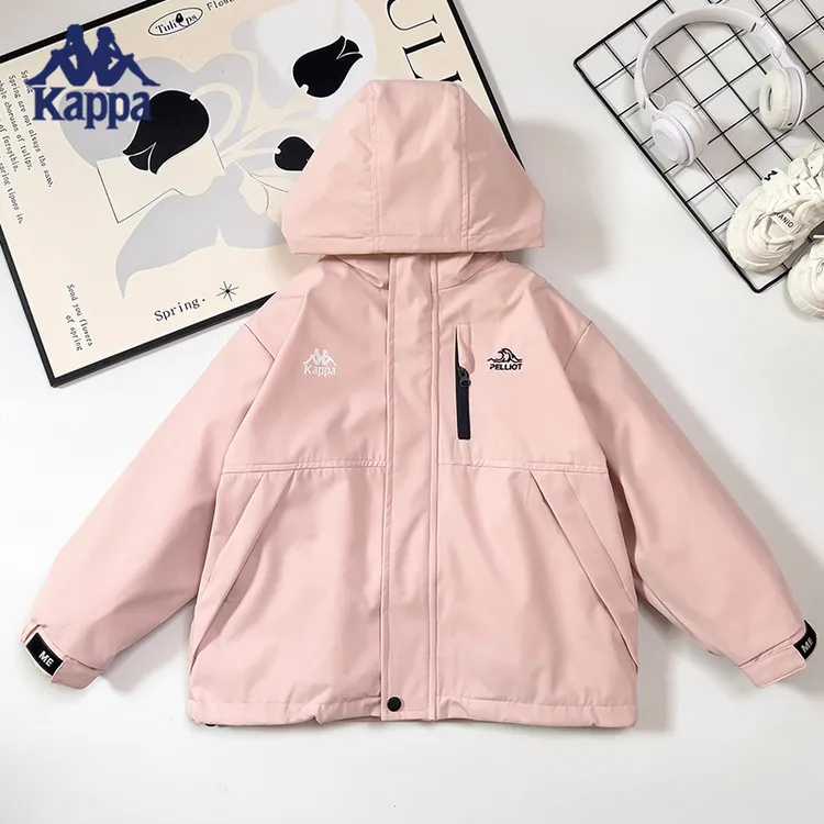 Kappa Kids【品牌联动杜邦五防科技】儿童软壳超声波一体棉冲锋衣