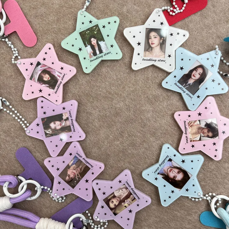 多巴胺明星周边星星挂坠手机挂件包挂含照片女款防摔