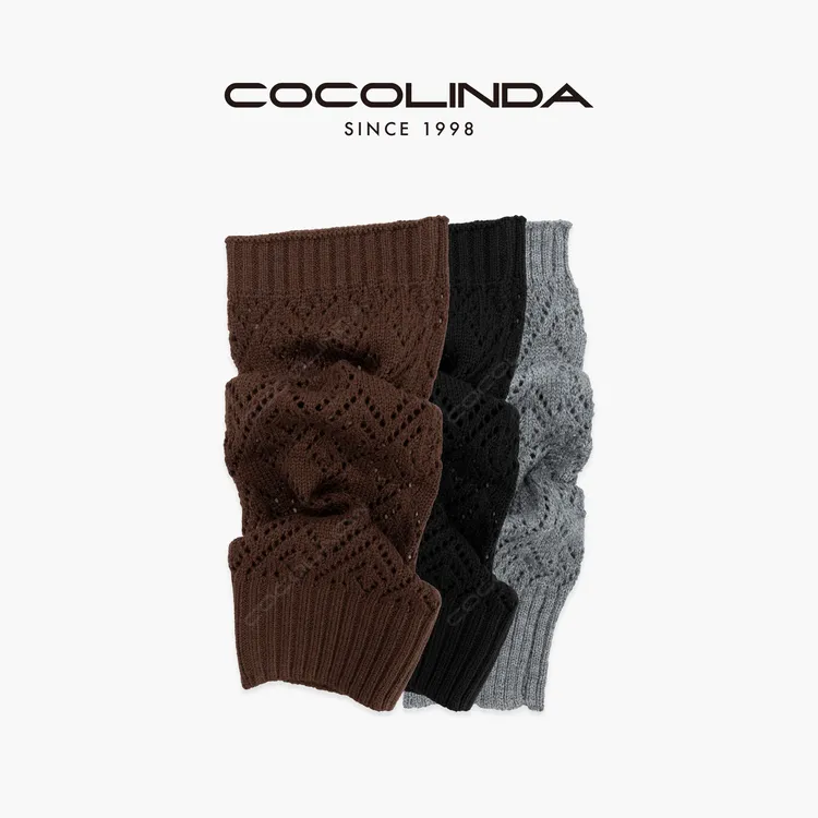 COCOLINDA | 【镂空网眼袜套】法式三色菱形镂空堆堆M114