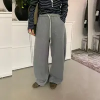 2025秋季新款韩版时尚高腰抽绳松紧腰宽松百搭休闲裤卫裤女香蕉裤