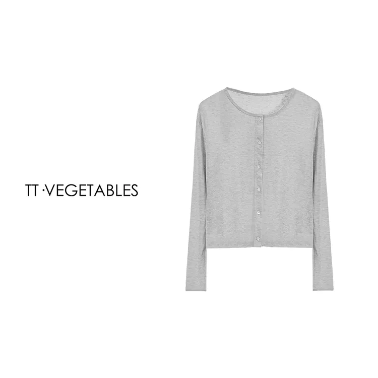 TT・VEGETABLES【序白】网祥  2025夏款多材质混纺针织上衣512011