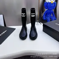 鞋子女ins潮牌百搭女鞋时尚百搭真皮长靴长筒高筒女靴时装靴小香