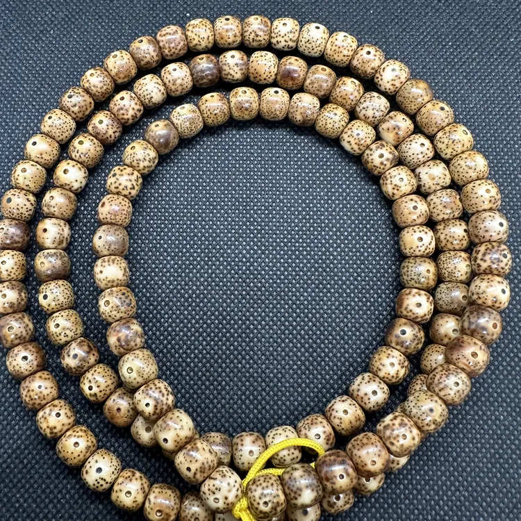 9*8海南料原生态陈籽虎皮老型桶正月108➕12颗备籽长串脖挂