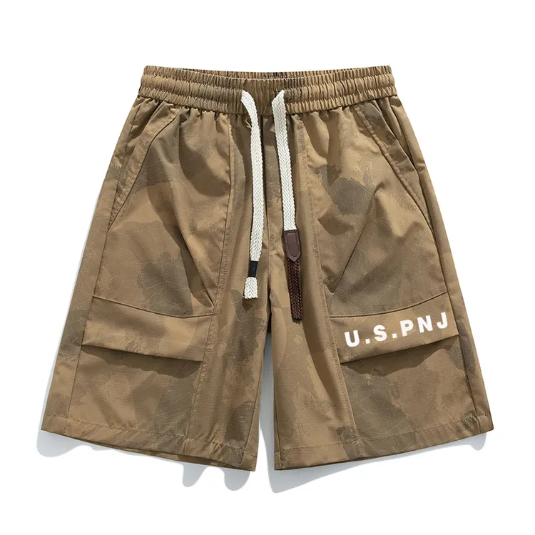 夏季潮流薄款迷彩ins复古短裤PJ3H30-034D005