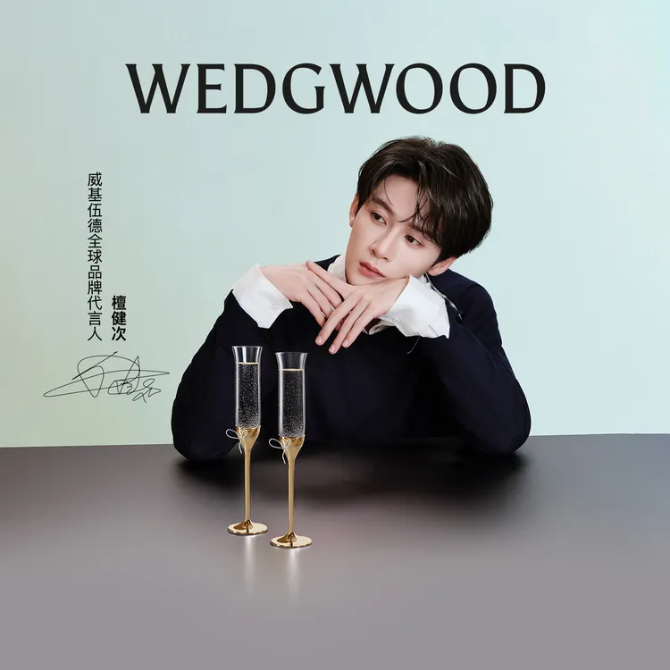 【檀健次同款】WEDGWOOD威基伍德酒杯Vera Wang爱之结绳香槟杯酒杯