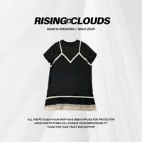 RISING&CLOUDS【小云姐】舒适百搭显瘦休闲醋酸连衣裙060109