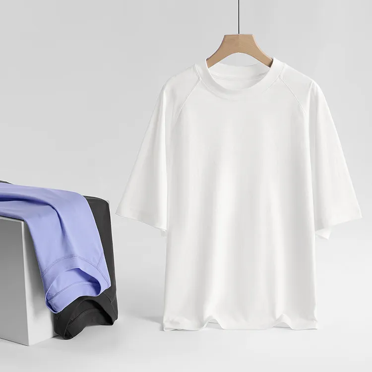 230g冰感休闲T恤半袖男女夏季凉爽上衣简约百搭情侣短袖T恤舒适