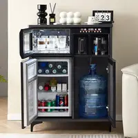 茶吧机办公室用带冰箱消毒柜一体机2025新款高端智能饮水机餐边柜