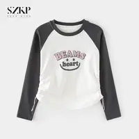 SZKP秋季新款女童装长袖T恤中大童休闲百搭儿童打底衫BGYQ553148