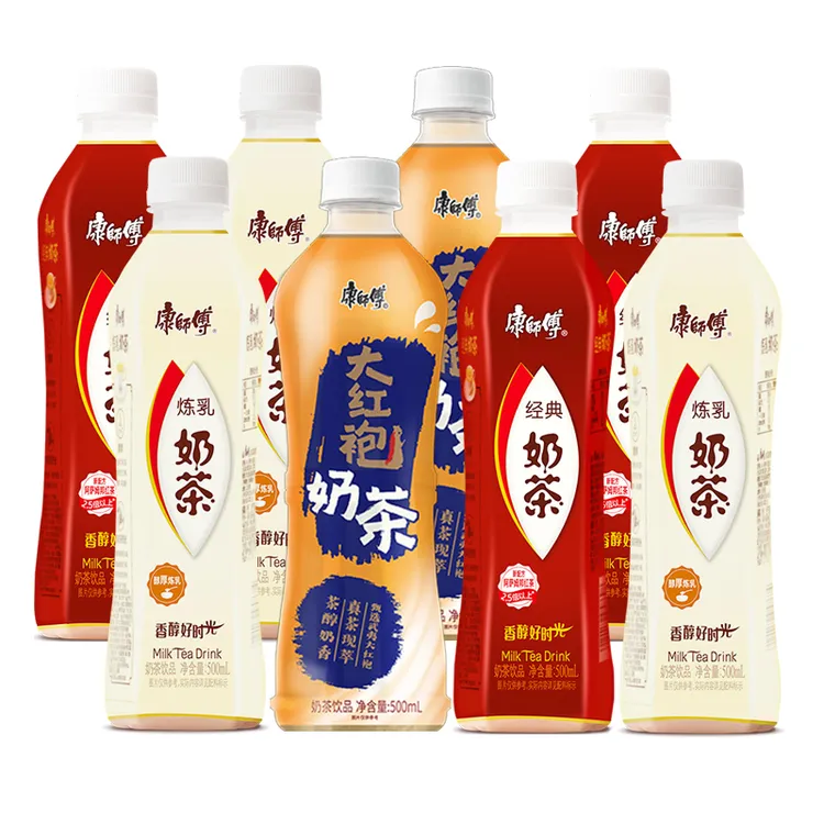 康师傅经典奶茶阿萨姆风味奶茶饮品大红袍经典味奶茶炼乳奶茶饮料