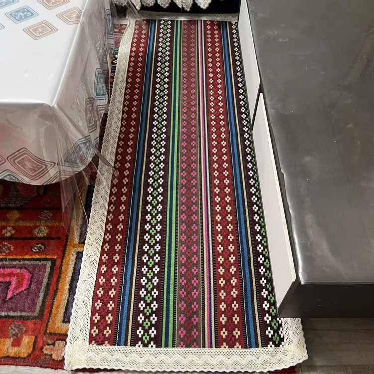 四季通用保护地毯脚垫گىلەم ئاسرايدىغان پالاز加厚亚麻面料脚垫