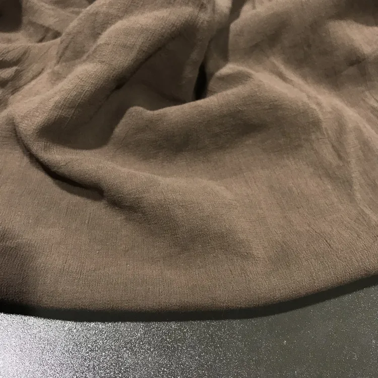 特价福利 咖色夏季薄款水洗高支棉布料