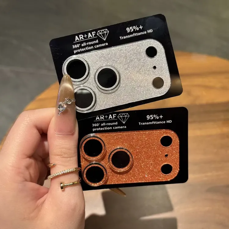 闪粉适用苹果17Promax镜头膜iPhone16一体全包14摄像头15保护贴13