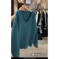徐秋阳  慵懒v领毛衣 秋季新新款百搭时尚休闲显瘦显白毛衣4428