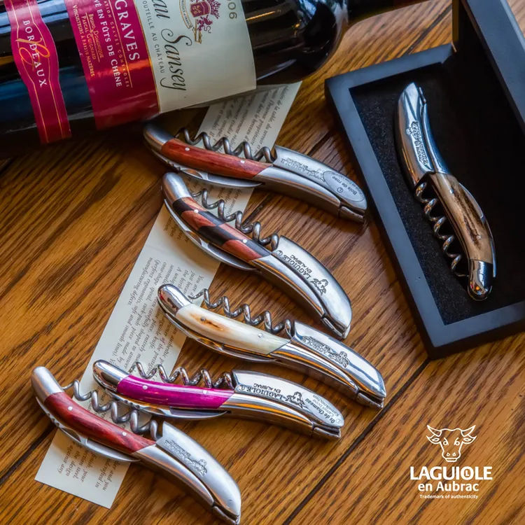 法国进口拉吉奥乐酒刀Laguiole en Aubrac蜜蜂手工海马刀红酒开瓶