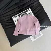 25ss【秋上新】女童修身卫衣外套秋冬儿童百搭拉链衫上衣