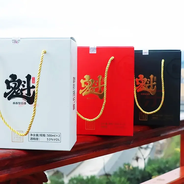 魁五首22年大曲坤沙【三个色各2瓶礼盒装】酱香白酒500ml×6瓶53%Vol