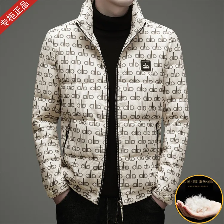 2025冬季新款男士羽绒服时尚潮流高档印花90白鸭绒抗寒保暖外套潮