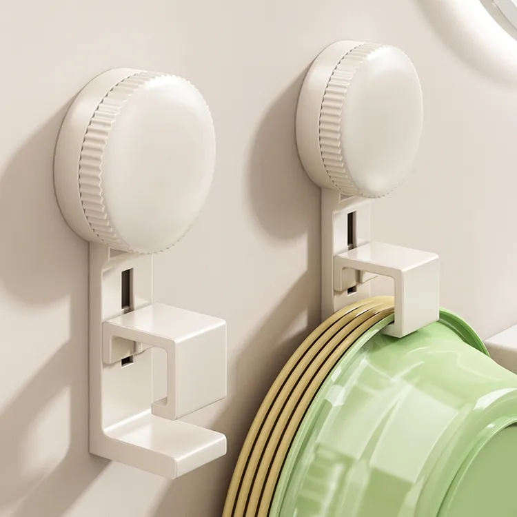 优勤吸盘脸盆收纳架免打孔壁挂浴室挂钩卫生间盆筐置物架挂盆神器