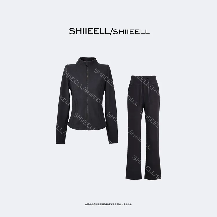 SHIIEELL【人手一套】休闲显瘦百搭时尚中式修身气质长袖套装Z4342
