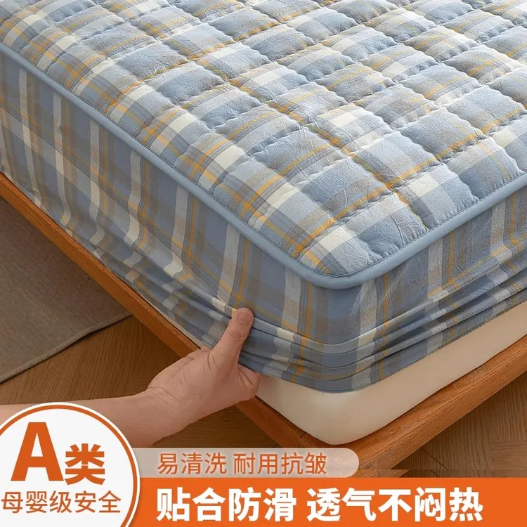 床笠罩保护床垫夹棉床垫套a类冬季2025新款四季通用全包席防滑套