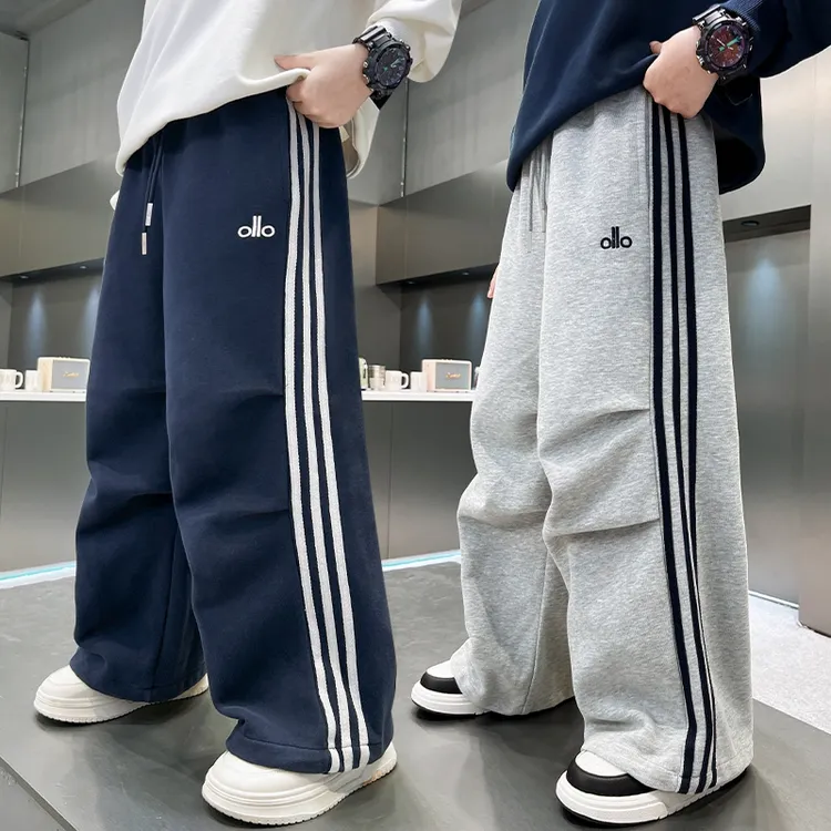 裤子休闲春秋字母印花男童中大童