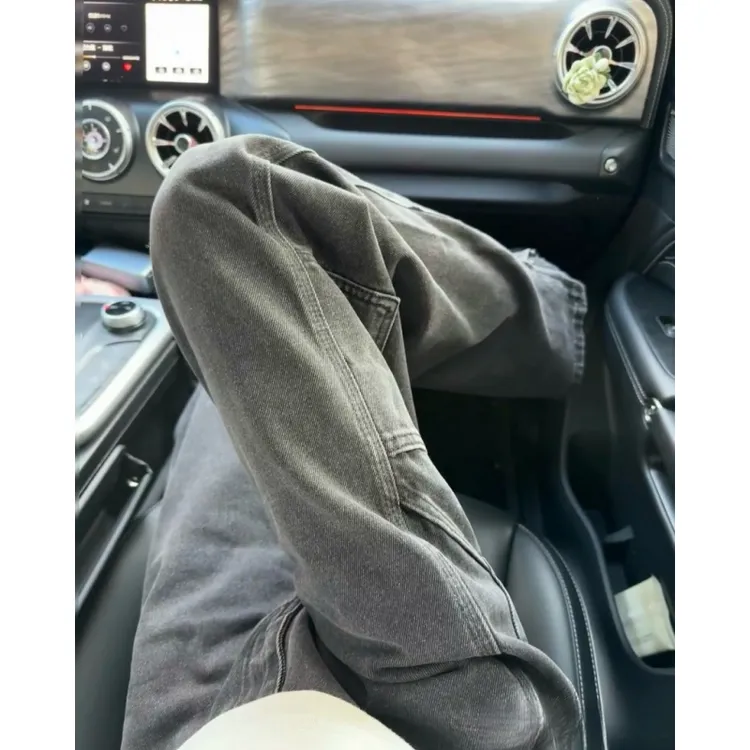 牛仔裤女款爆款2025新款休闲百搭宽松潮流春秋高级感水洗裤子女装