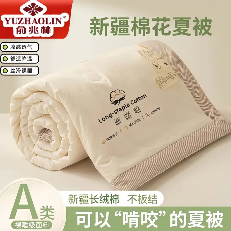 新疆全棉棉花夏被空调被夏凉被A类纯棉被芯春秋被棉絮可水洗机洗