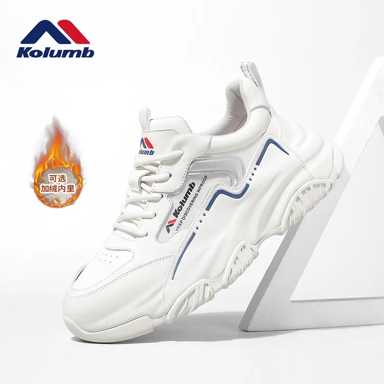 kolumb/哥仑步高档男鞋2025秋冬新款男士真皮休闲鞋时尚平步鞋