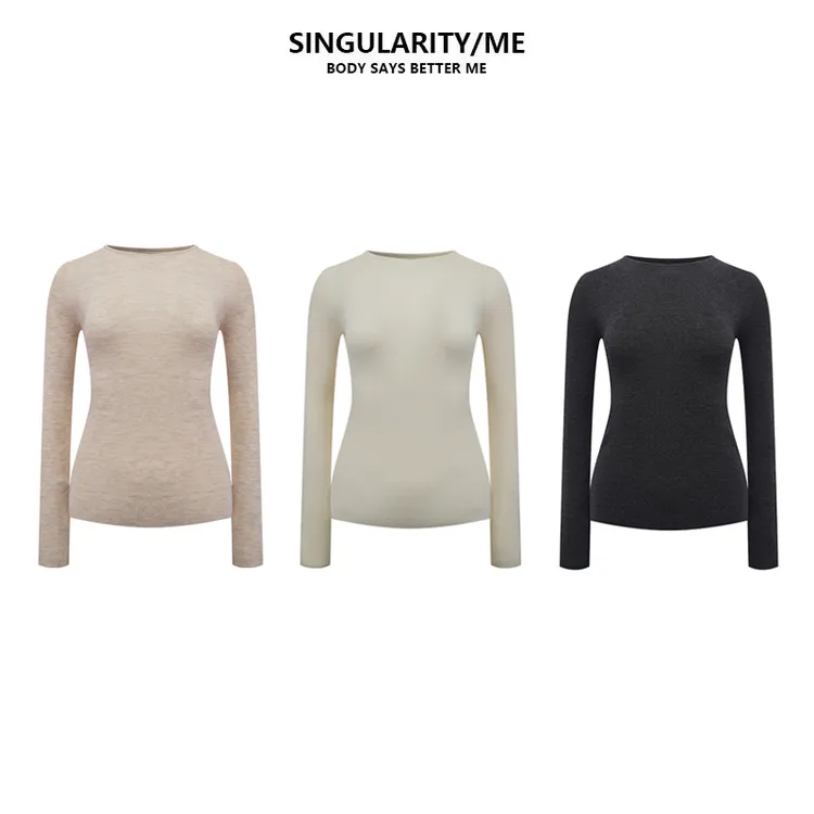 Singularity Me10A 55922 绵羊毛弹力修身显瘦秋冬百搭打底衫上衣
