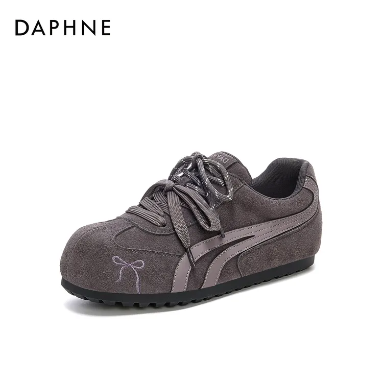 【宋茜代言】达芙妮新款时尚百搭女鞋运动风软底舒适潮流休闲德训鞋