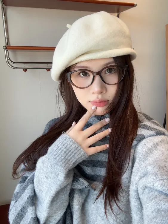 八角帽帽子白色透气鸭舌帽平檐秋冬贝雷帽加厚百搭复古画家