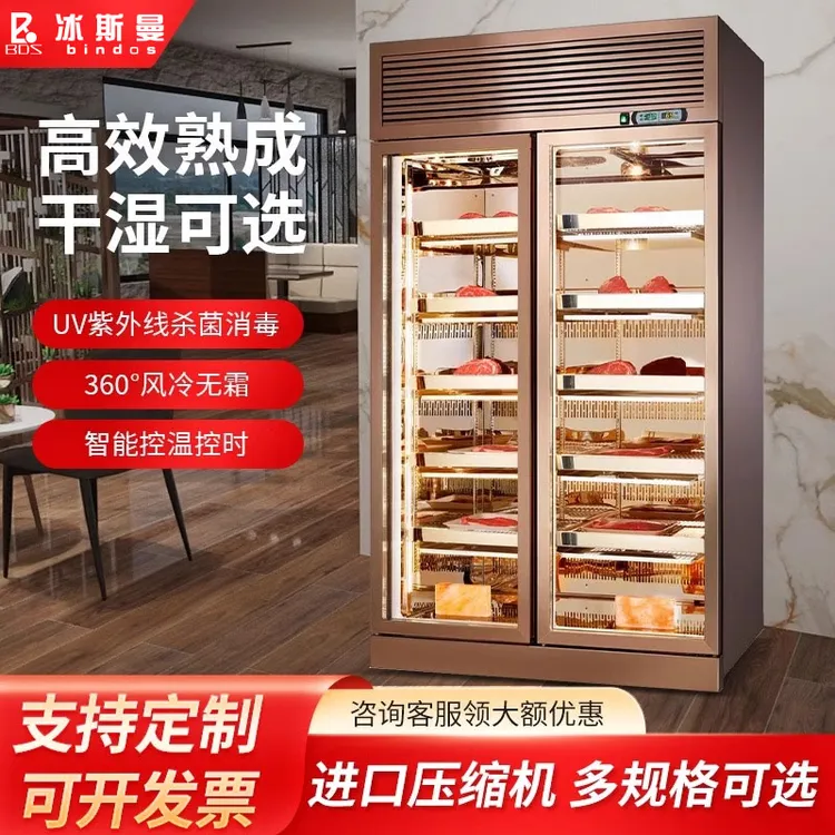 冰斯曼牛肉干式熟成柜商用西餐厅恒温排酸挂肉柜保鲜冷藏展示柜