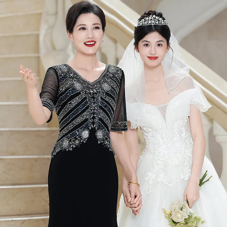 5978结婚喜妈妈婚宴高端轻奢小众出席重要场合演出聚会主持人礼服