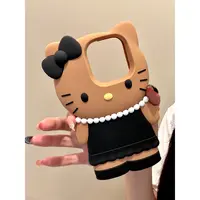 适用苹果iphone17promax小香风猫咪16pro立体硅胶15ins风14手机壳